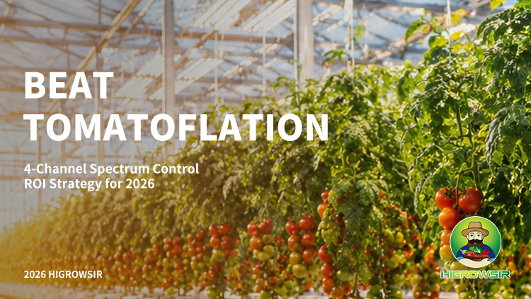 Tomato Greenhouse Lighting Solutions 2026 Higrowsir 4 Channel LED Strategy
