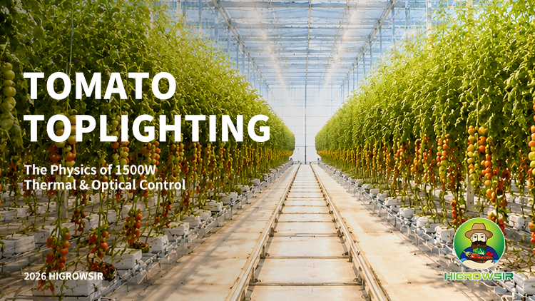 1500W Tomato Greenhouse LED Grow Lights Microclimate Data