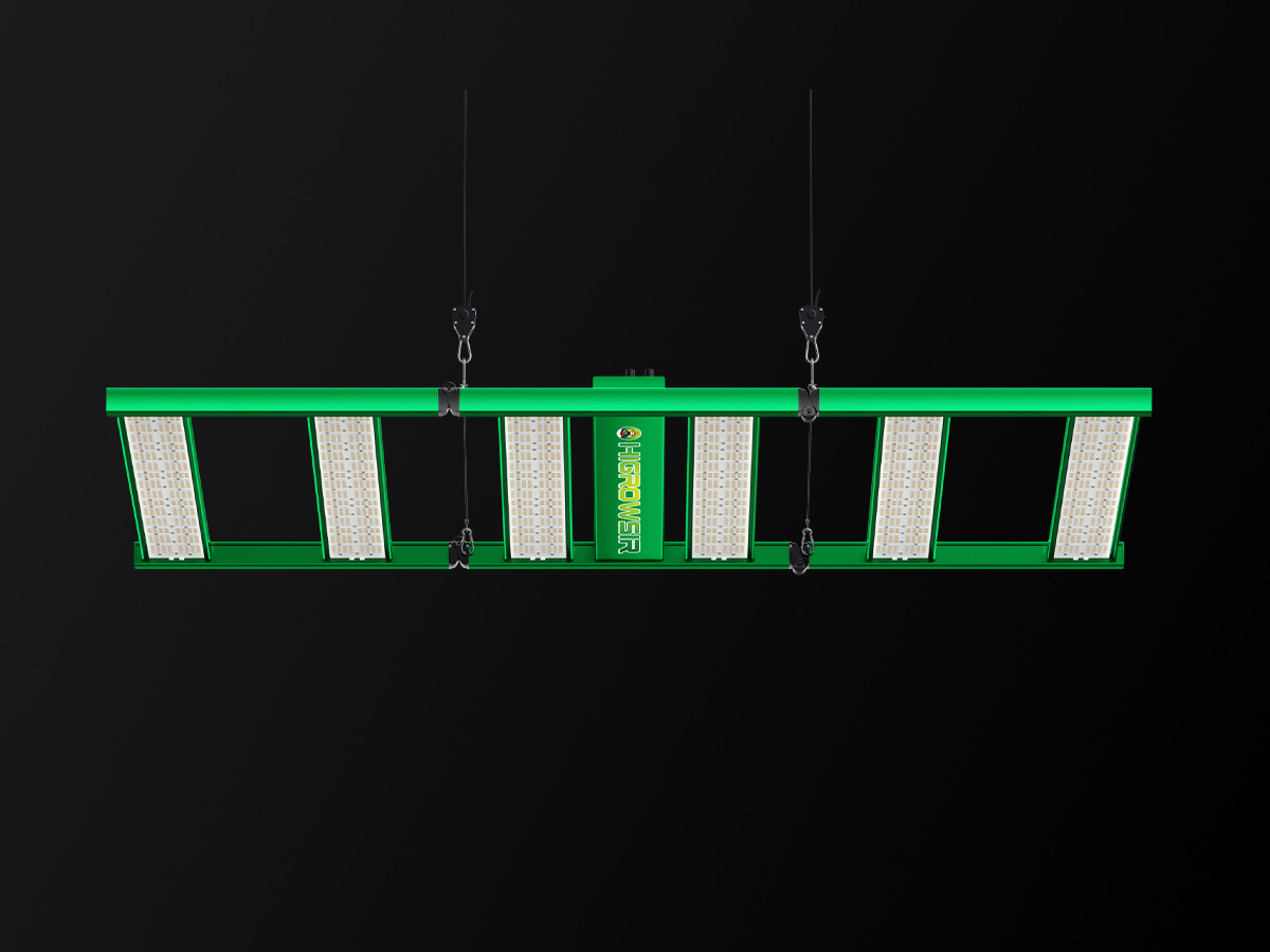 T-MAX Series foldable bar-style LED grow light fixture for commercial cannabis cultivation